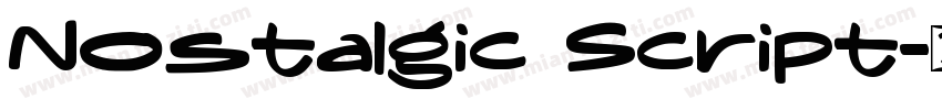 Nostalgic Script字体转换